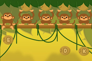 点击玩游戏猴子扔水果